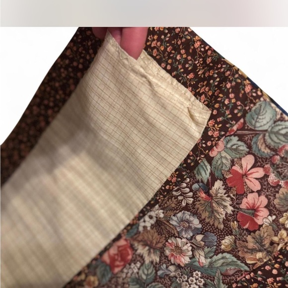 Vintage Handmade Halloween Patchwork Wall Hanging/ curtain with Pumpkin Design - Picture 2 of 8